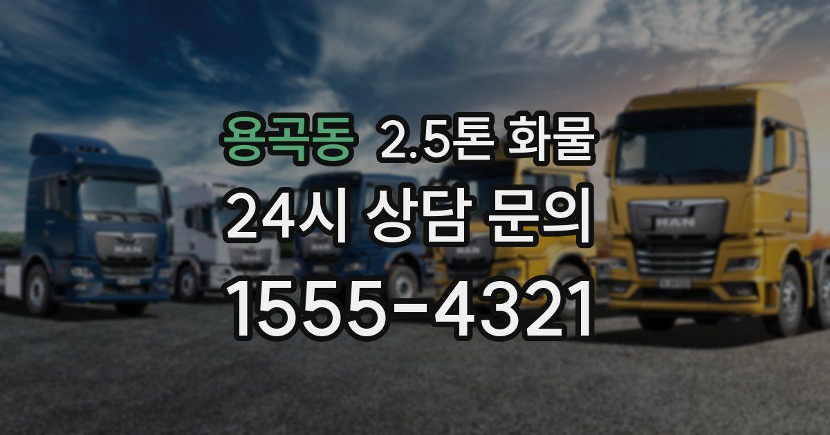 용곡동 2.5톤 화물