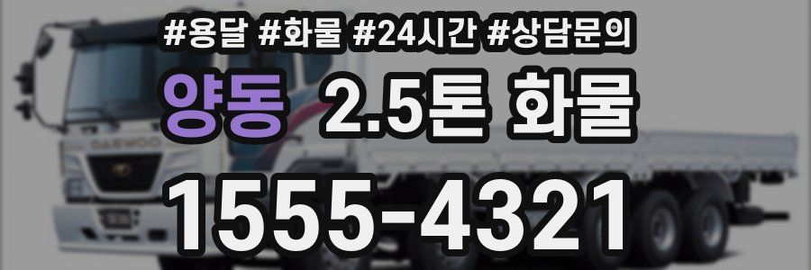 양동 2.5톤 화물