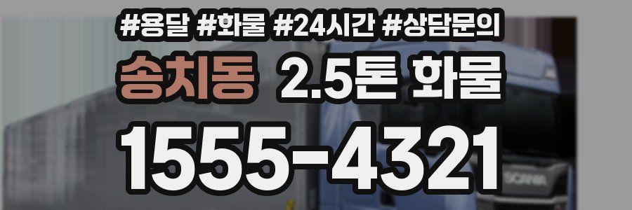 송치동 2.5톤 화물