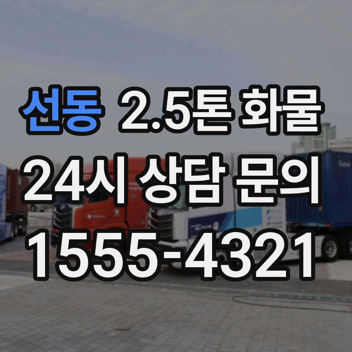 선동 2.5톤 화물