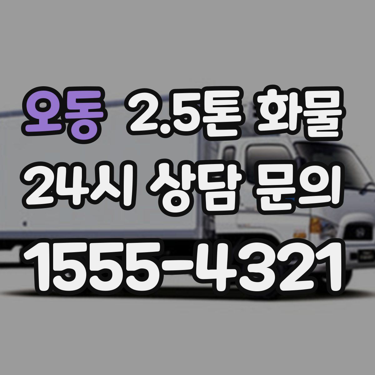 오동 2.5톤 화물