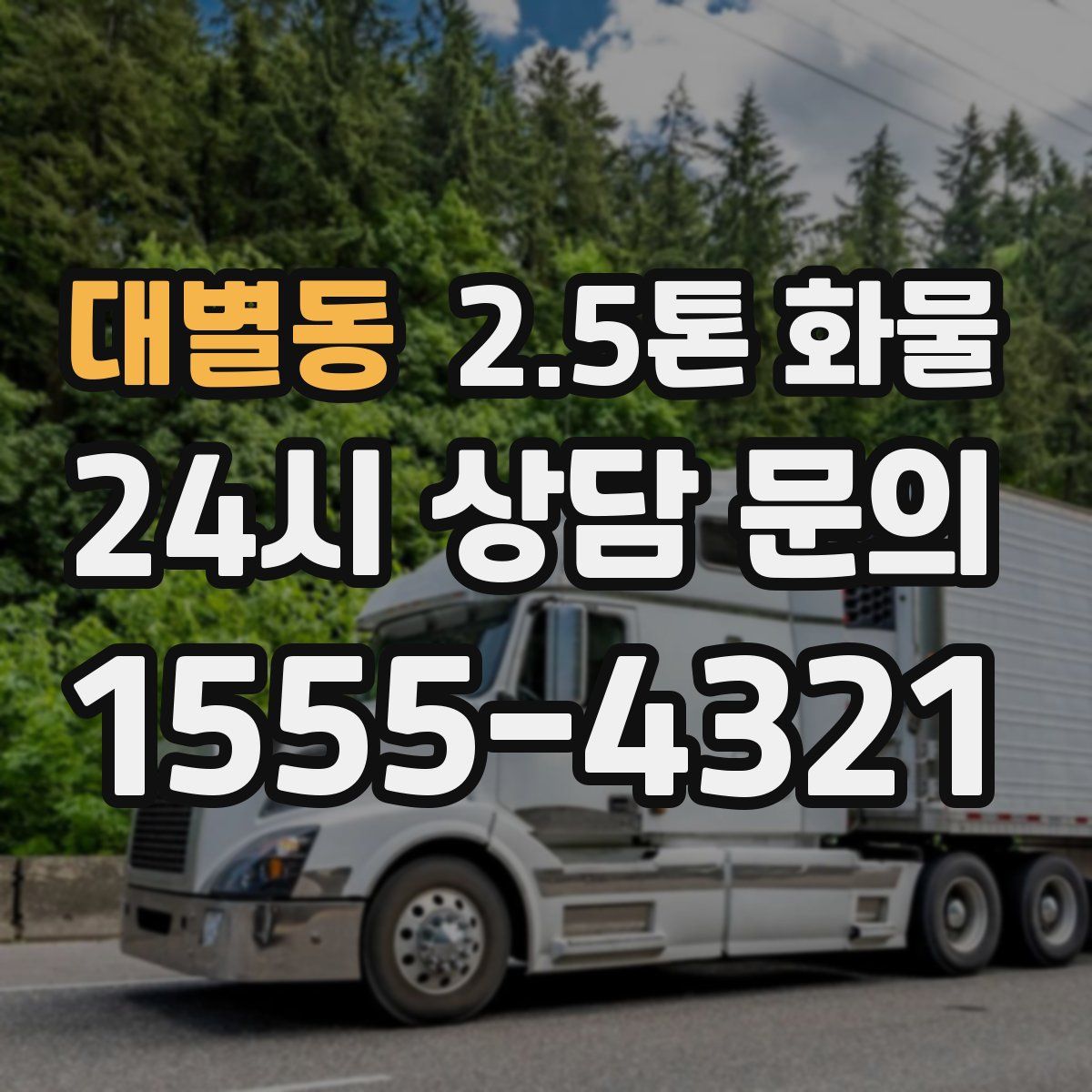 대별동 2.5톤 화물