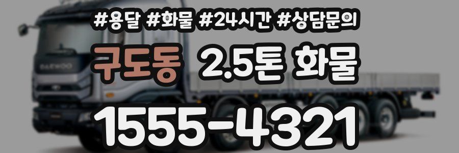 구도동 2.5톤 화물