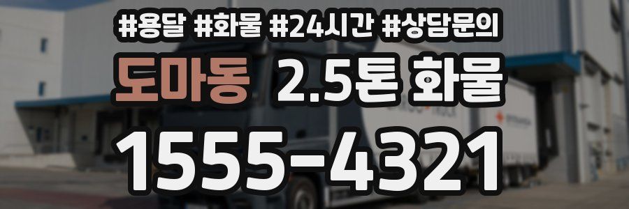 도마동 2.5톤 화물