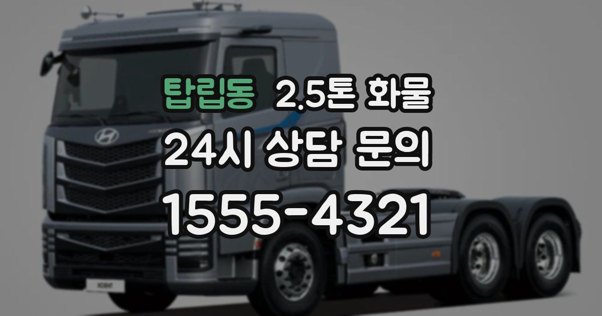 탑립동 2.5톤 화물