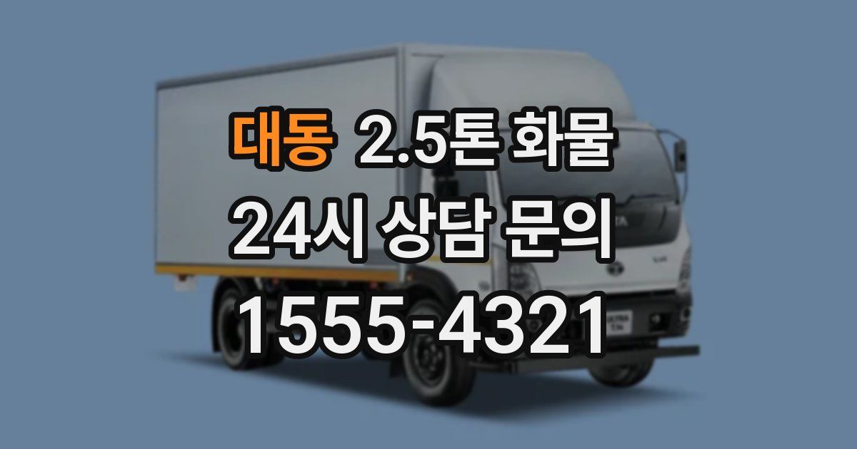 대동 2.5톤 화물