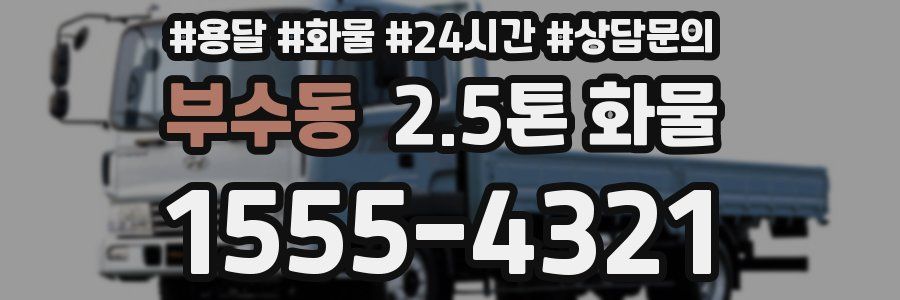 부수동 2.5톤 화물