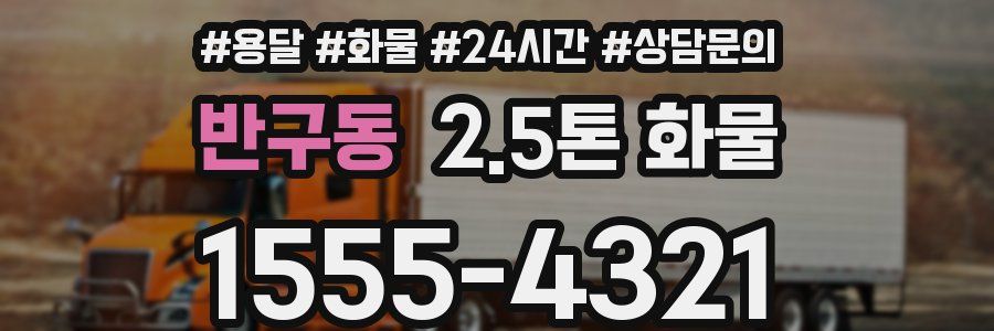 반구동 2.5톤 화물