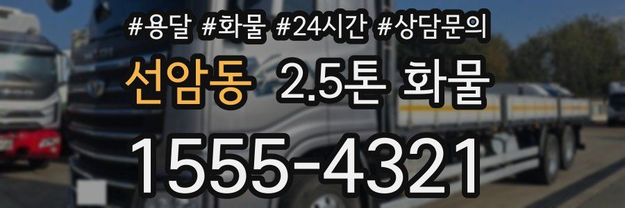 선암동 2.5톤 화물