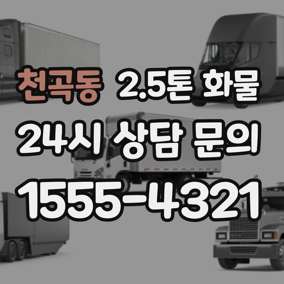 천곡동 2.5톤 화물