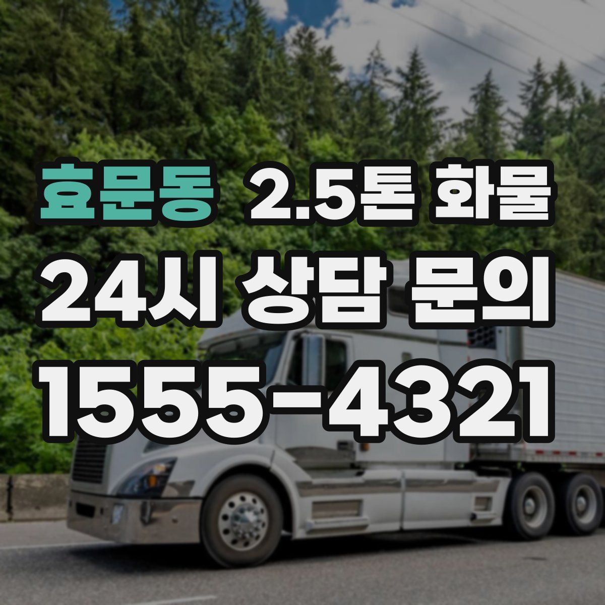 효문동 2.5톤 화물