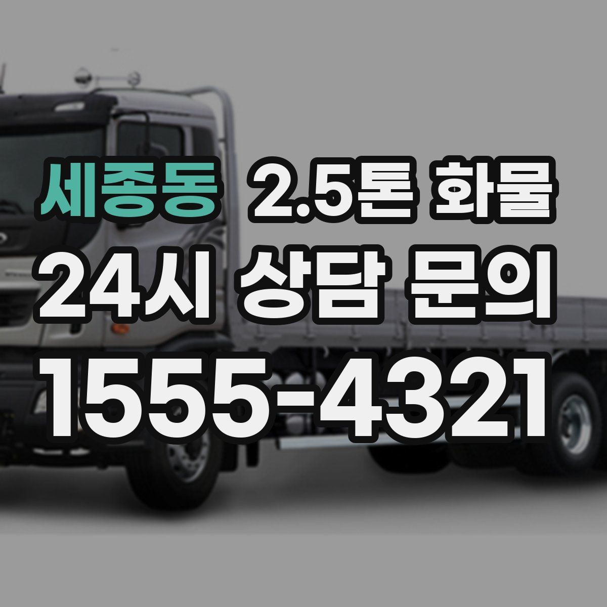 세종동 2.5톤 화물