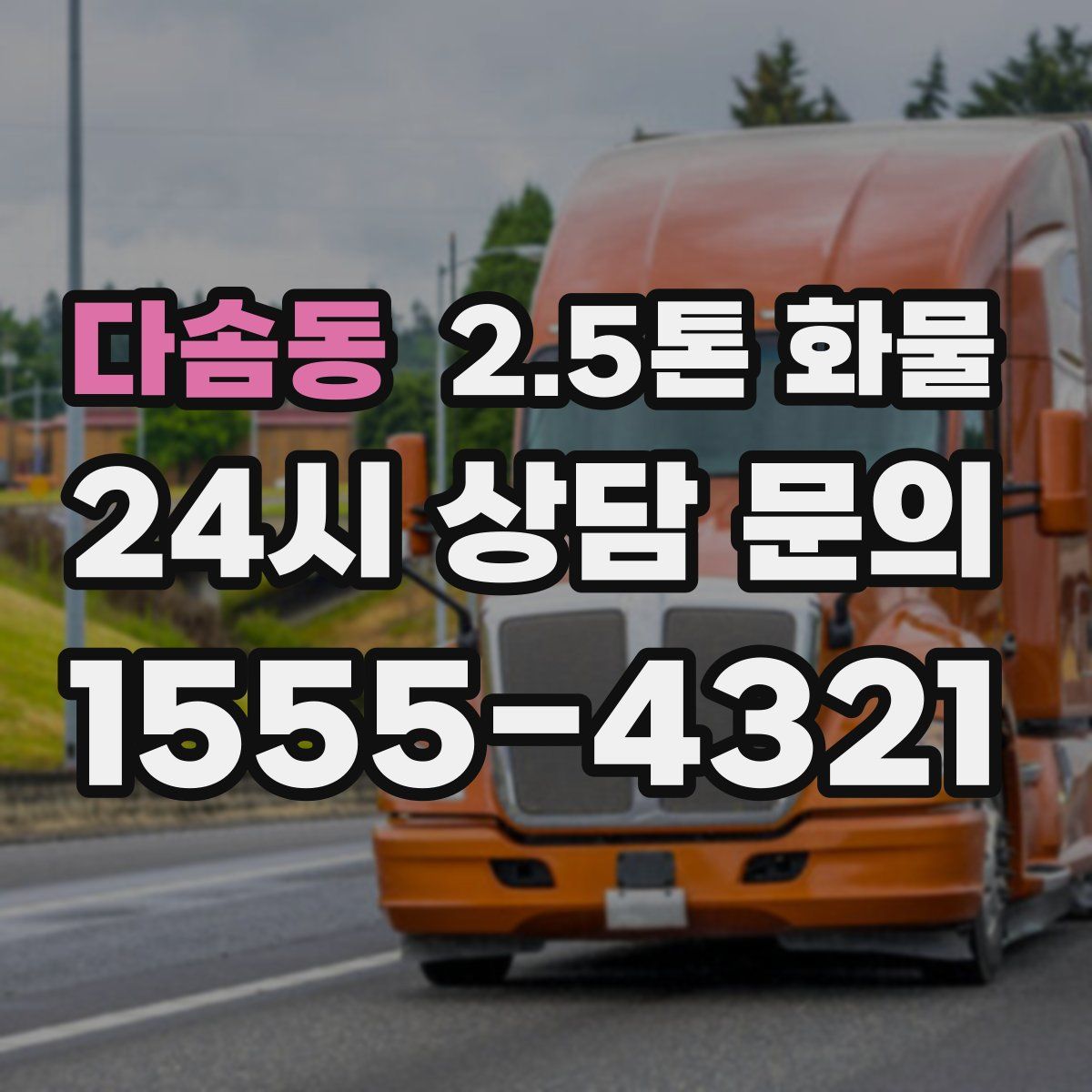 다솜동 2.5톤 화물