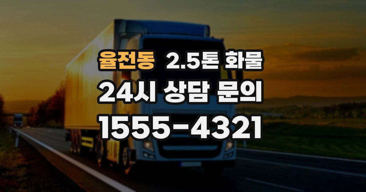 율전동 2.5톤 화물