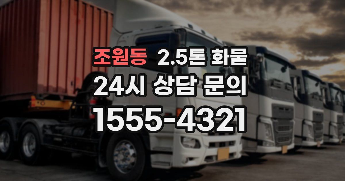 조원동 2.5톤 화물