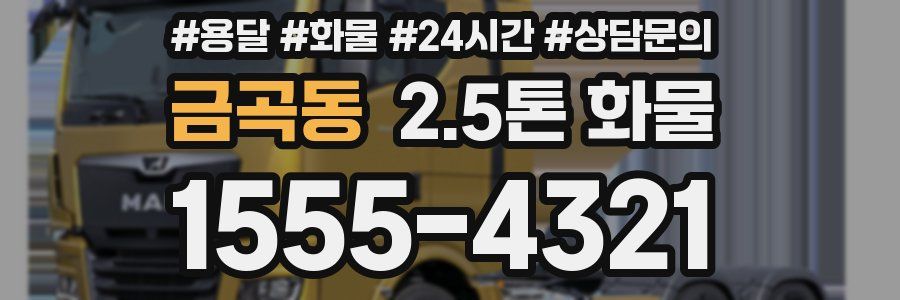 금곡동 2.5톤 화물
