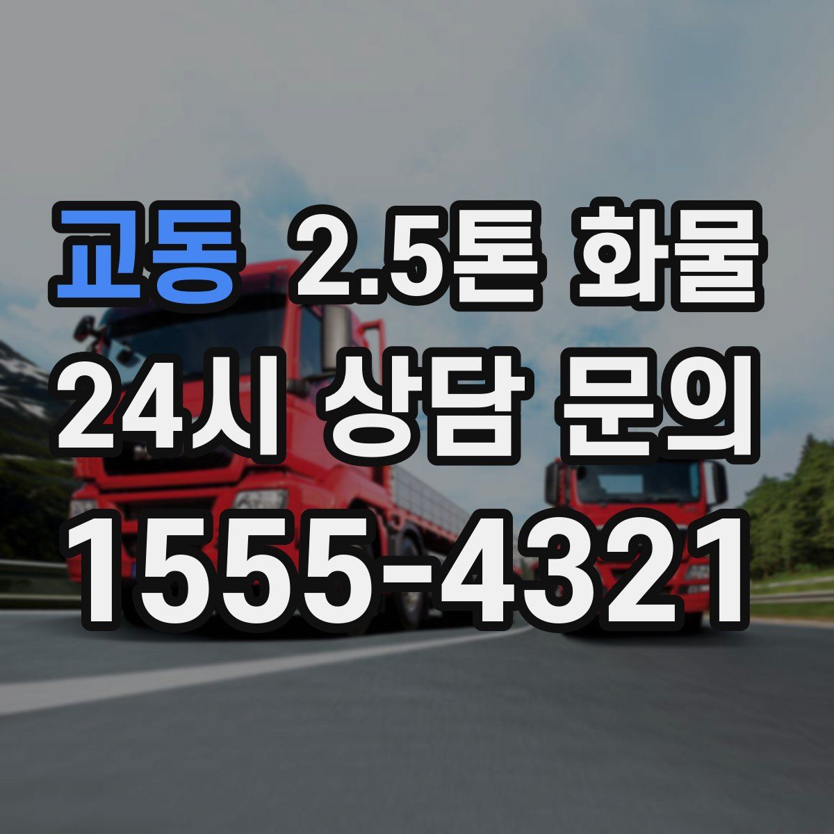 교동 2.5톤 화물