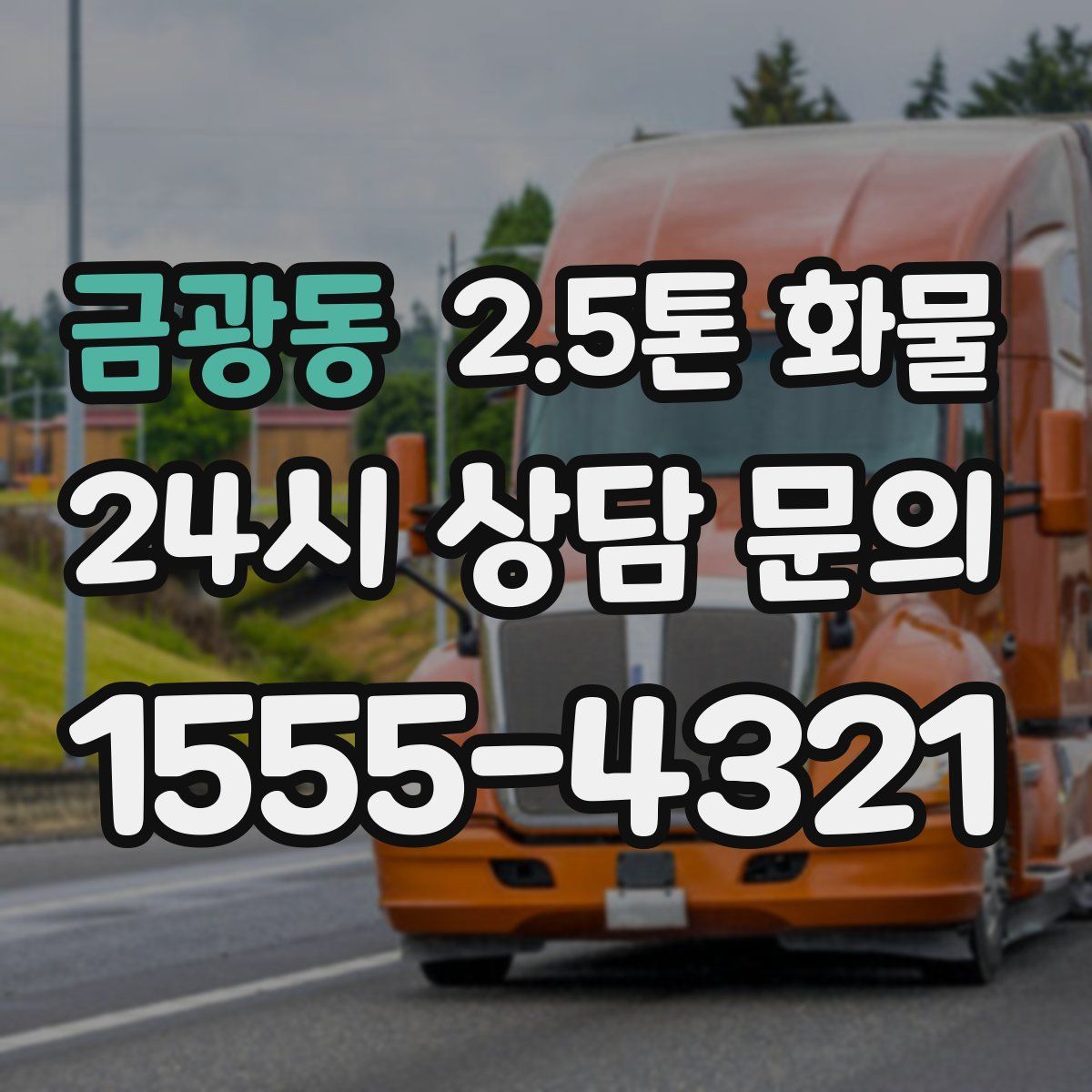 금광동 2.5톤 화물