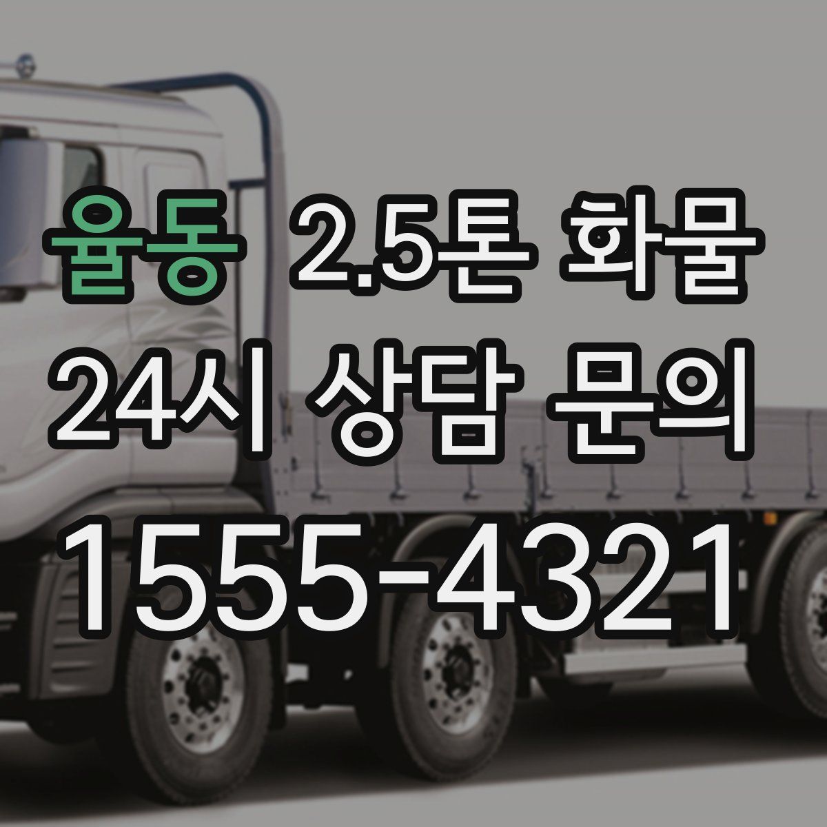 율동 2.5톤 화물