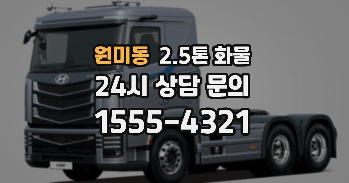 원미동 2.5톤 화물