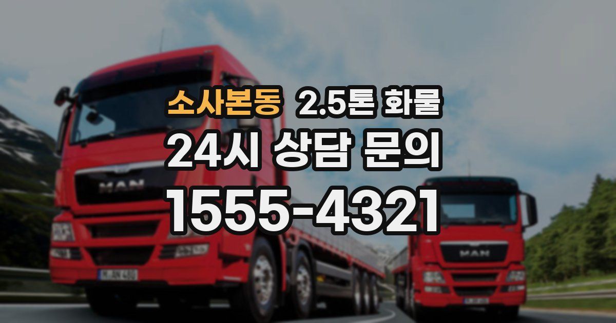소사본동 2.5톤 화물