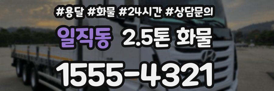 일직동 2.5톤 화물