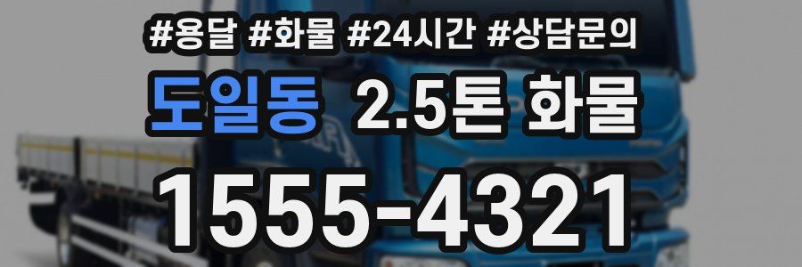 도일동 2.5톤 화물
