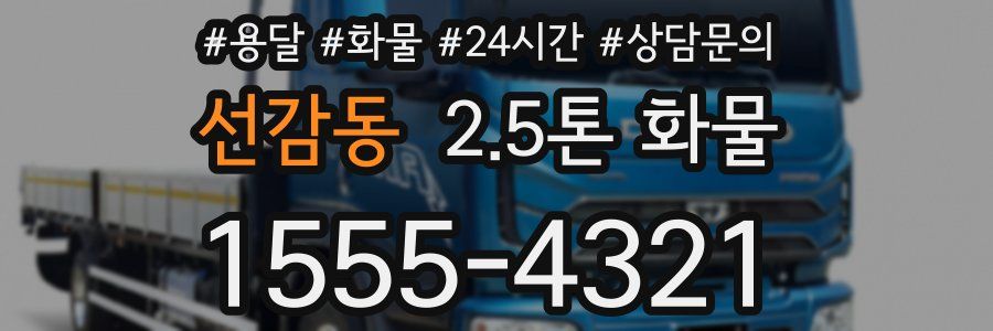 선감동 2.5톤 화물
