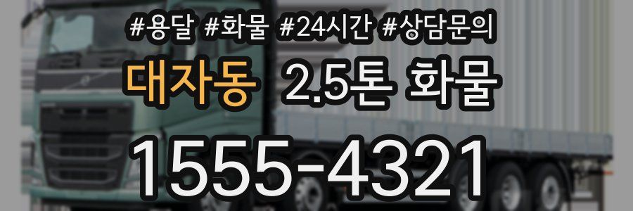 대자동 2.5톤 화물