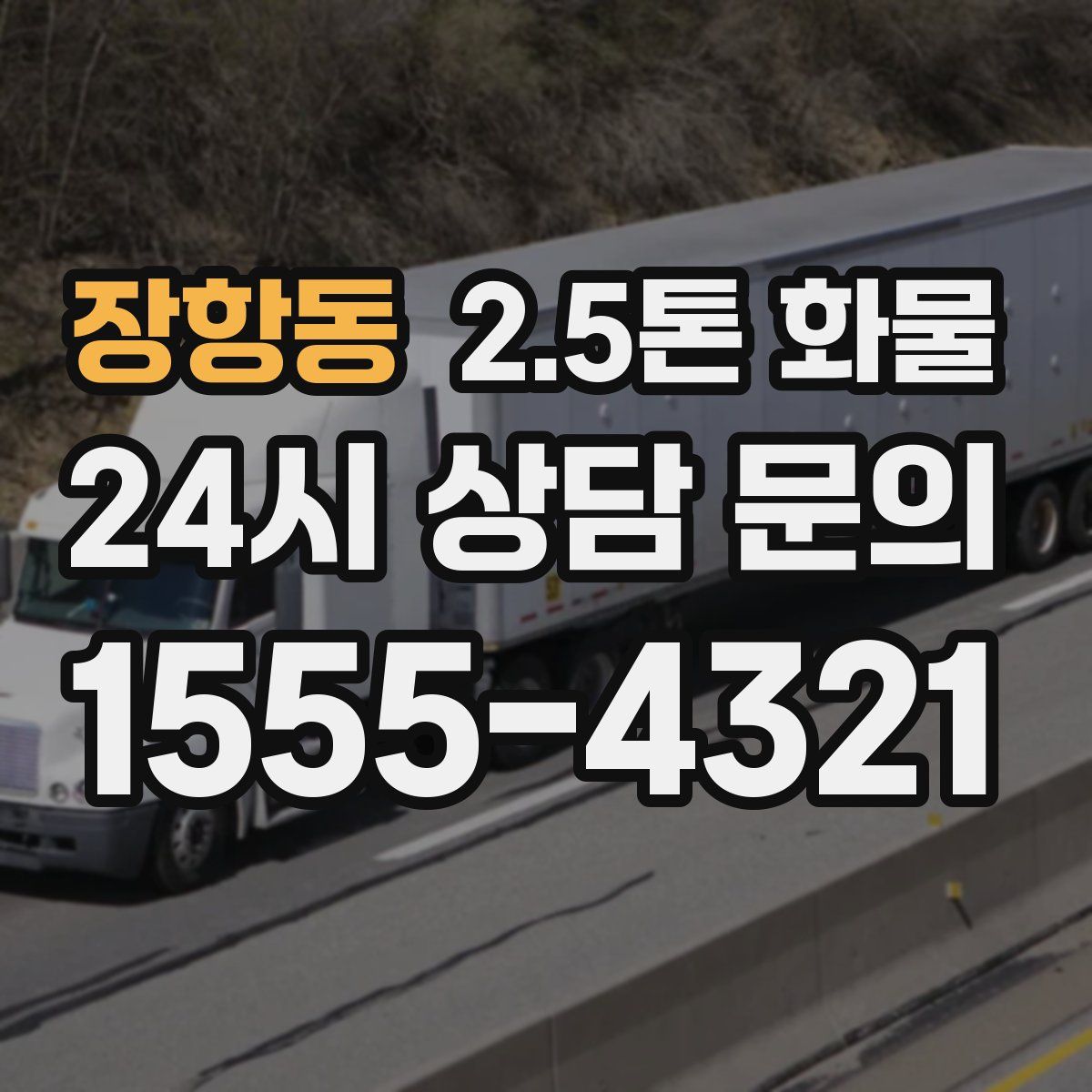 장항동 2.5톤 화물