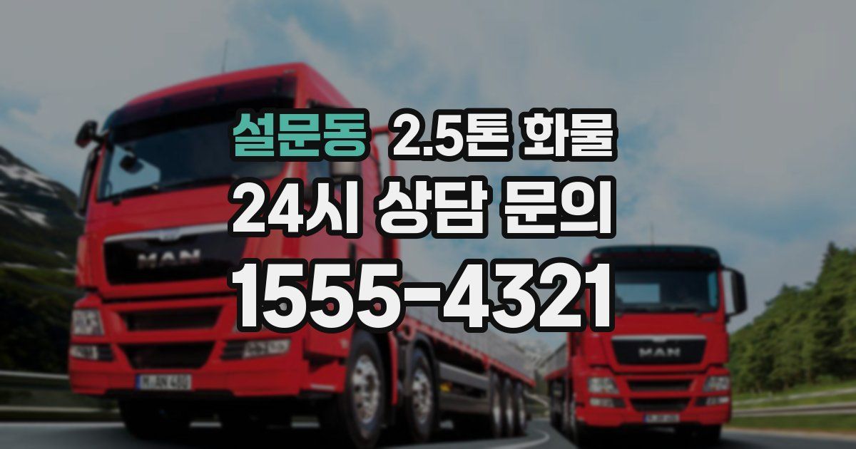 설문동 2.5톤 화물