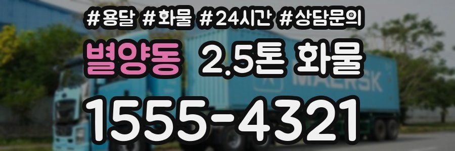 별양동 2.5톤 화물