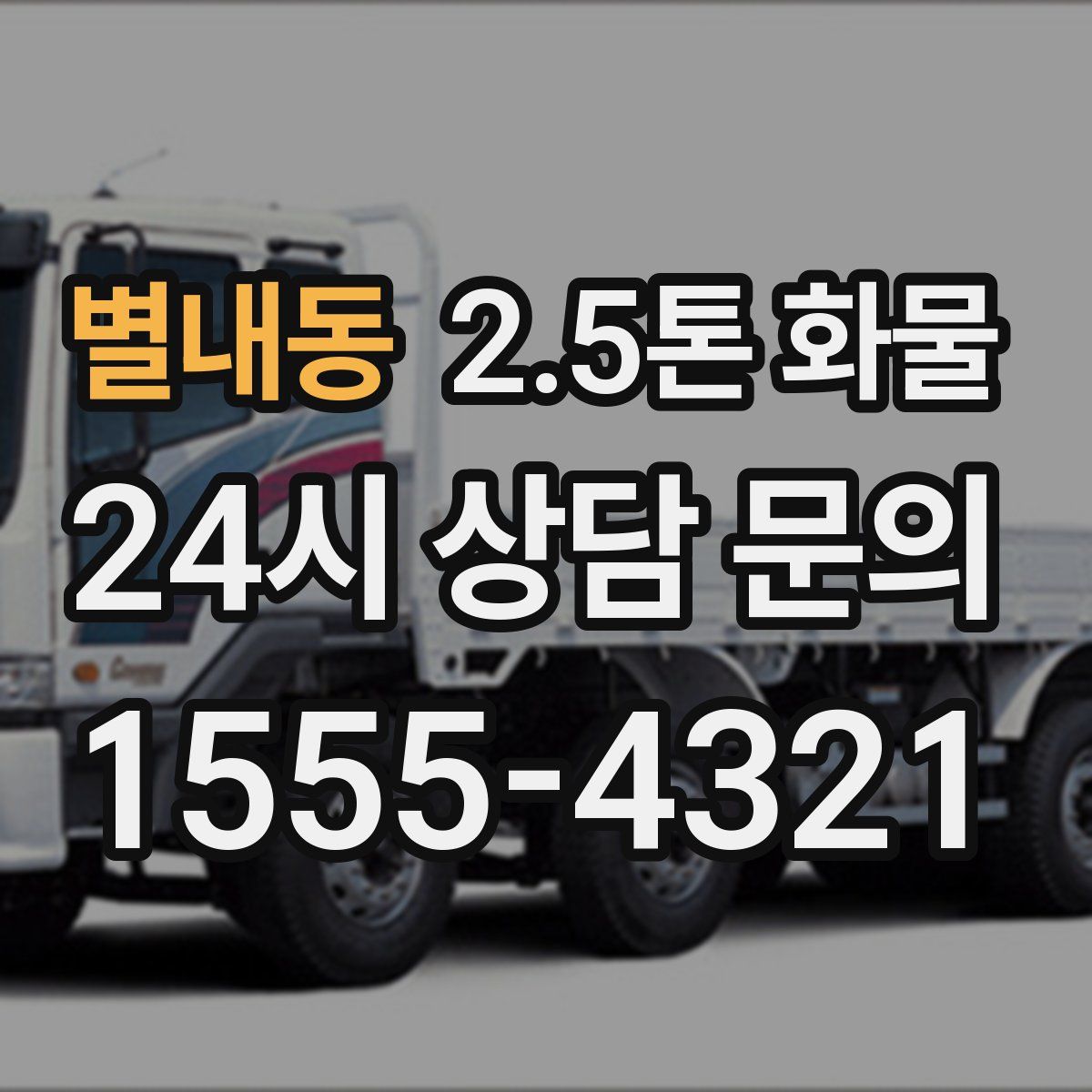 별내동 2.5톤 화물