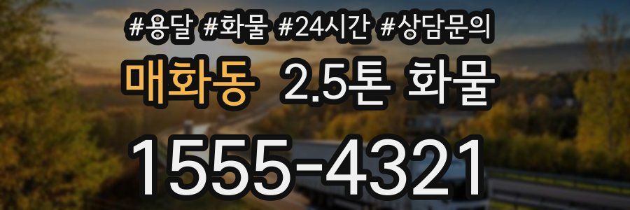 매화동 2.5톤 화물