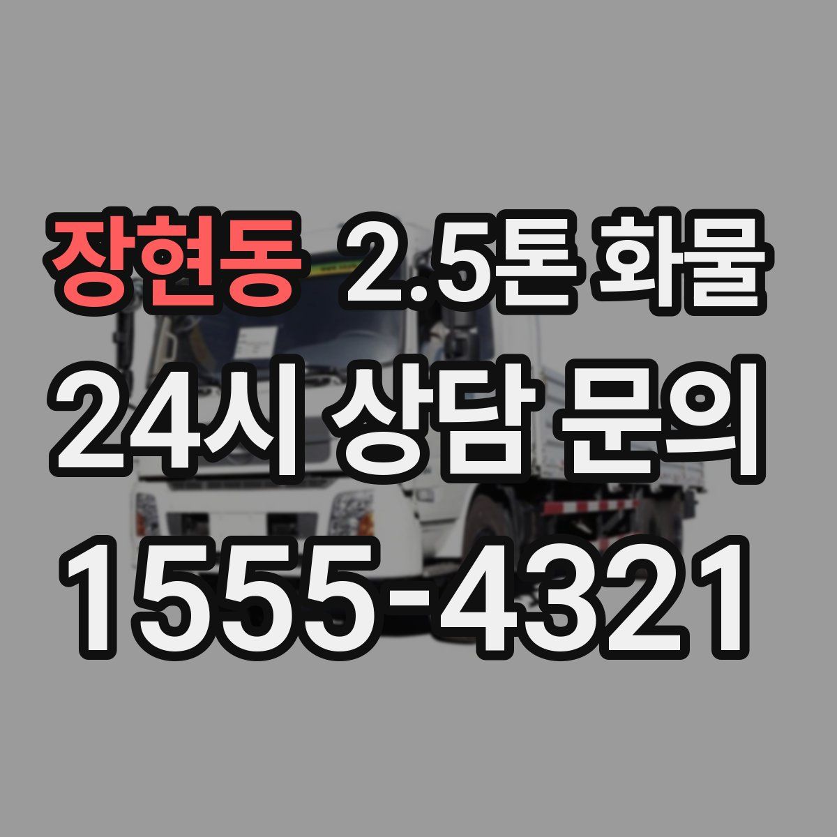 장현동 2.5톤 화물