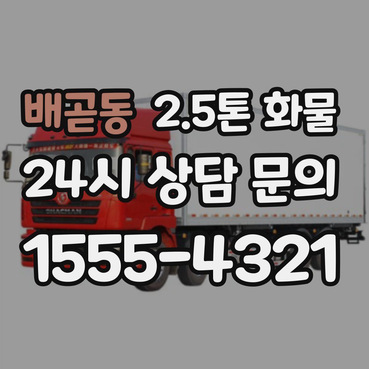 배곧동 2.5톤 화물