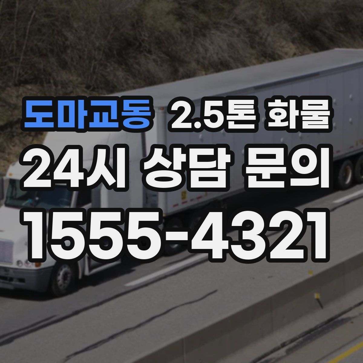 도마교동 2.5톤 화물