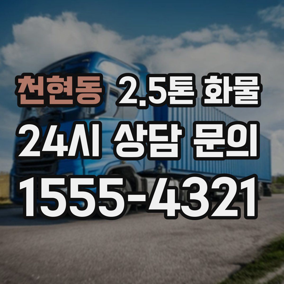 천현동 2.5톤 화물