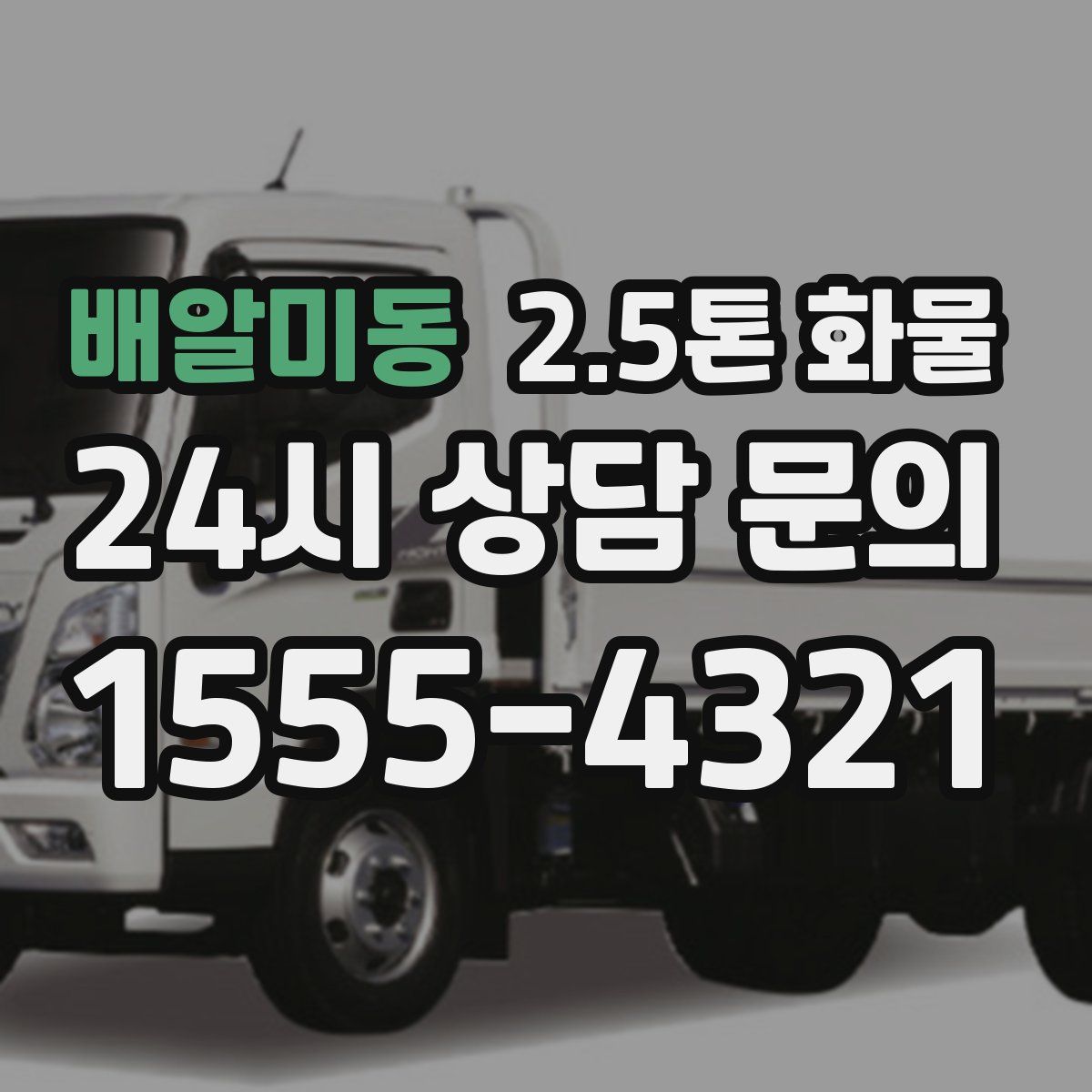 배알미동 2.5톤 화물