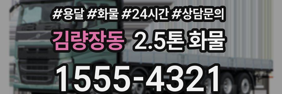 김량장동 2.5톤 화물