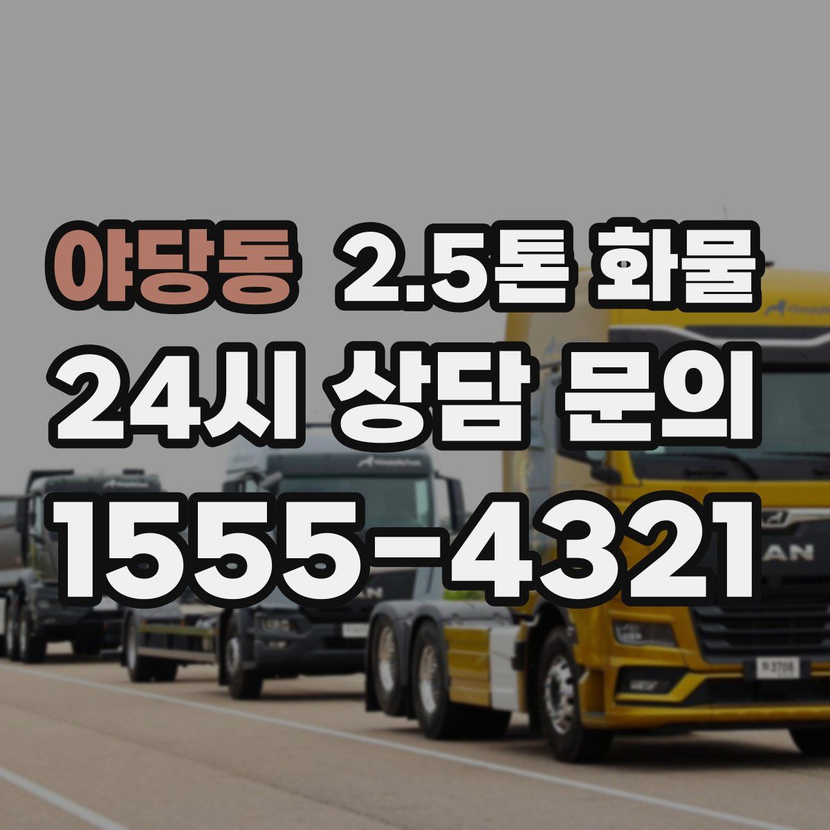 야당동 2.5톤 화물