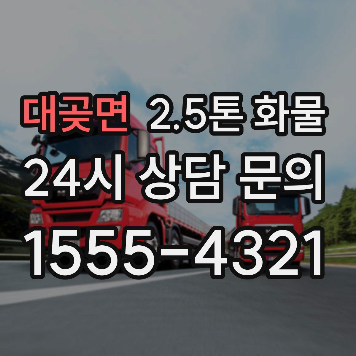 대곶면 2.5톤 화물