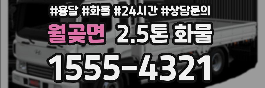 월곶면 2.5톤 화물