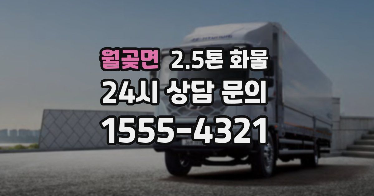 월곶면 2.5톤 화물