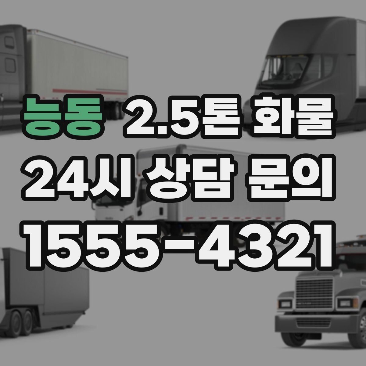 능동 2.5톤 화물
