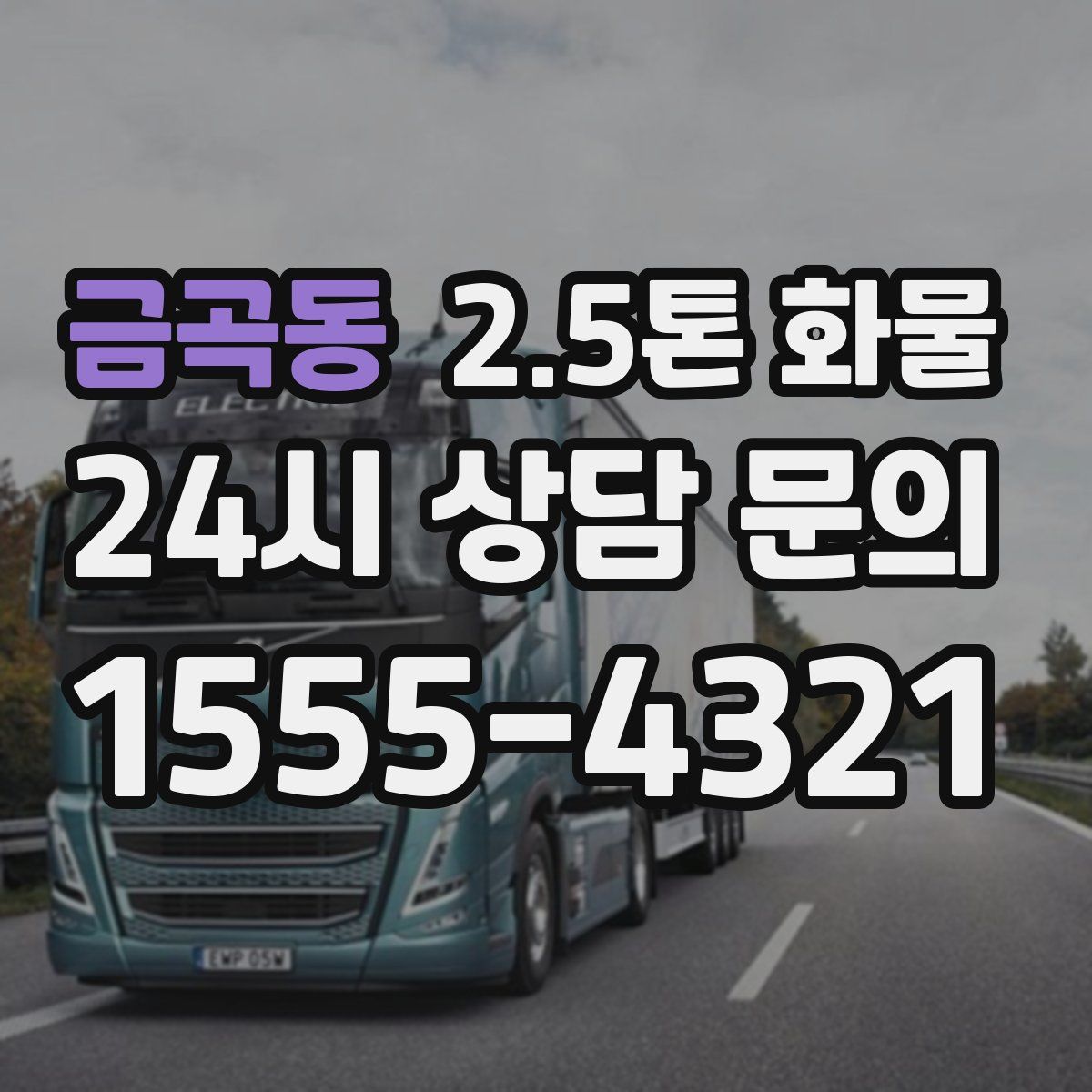 금곡동 2.5톤 화물