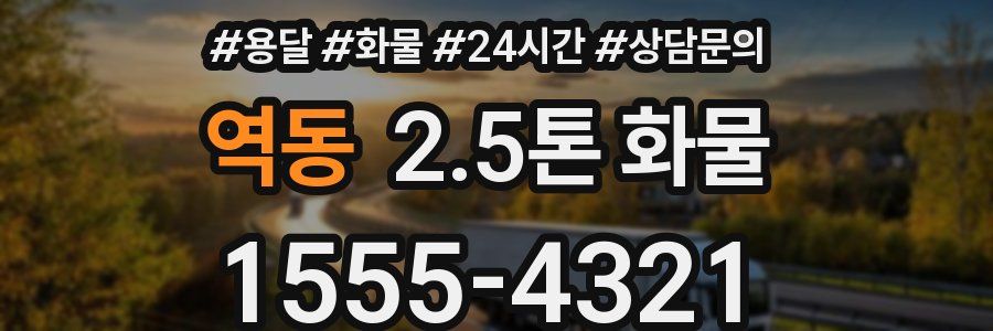 역동 2.5톤 화물