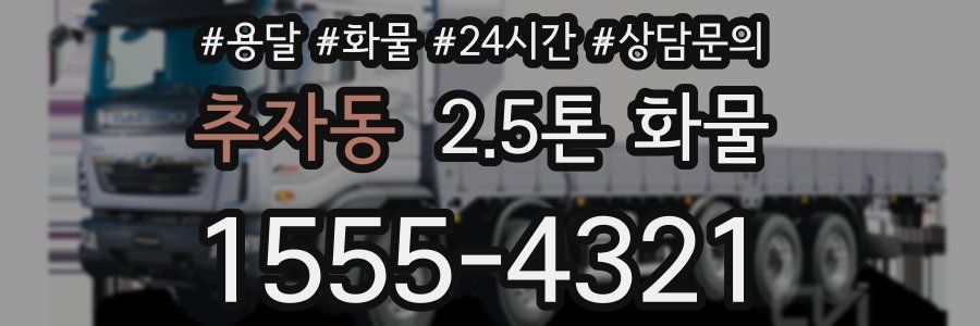 추자동 2.5톤 화물