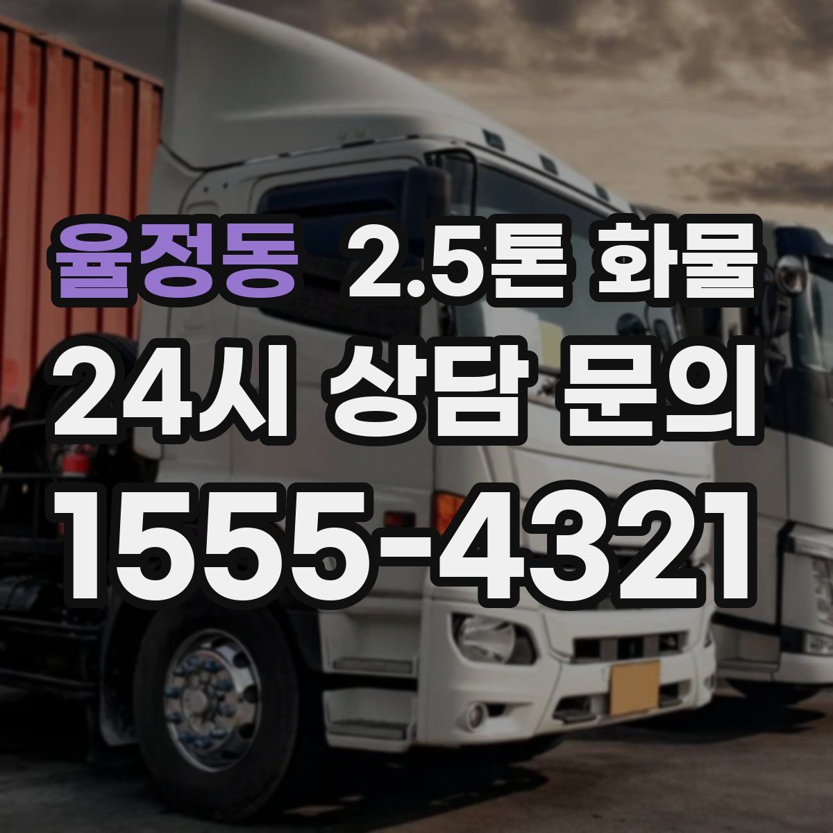 율정동 2.5톤 화물