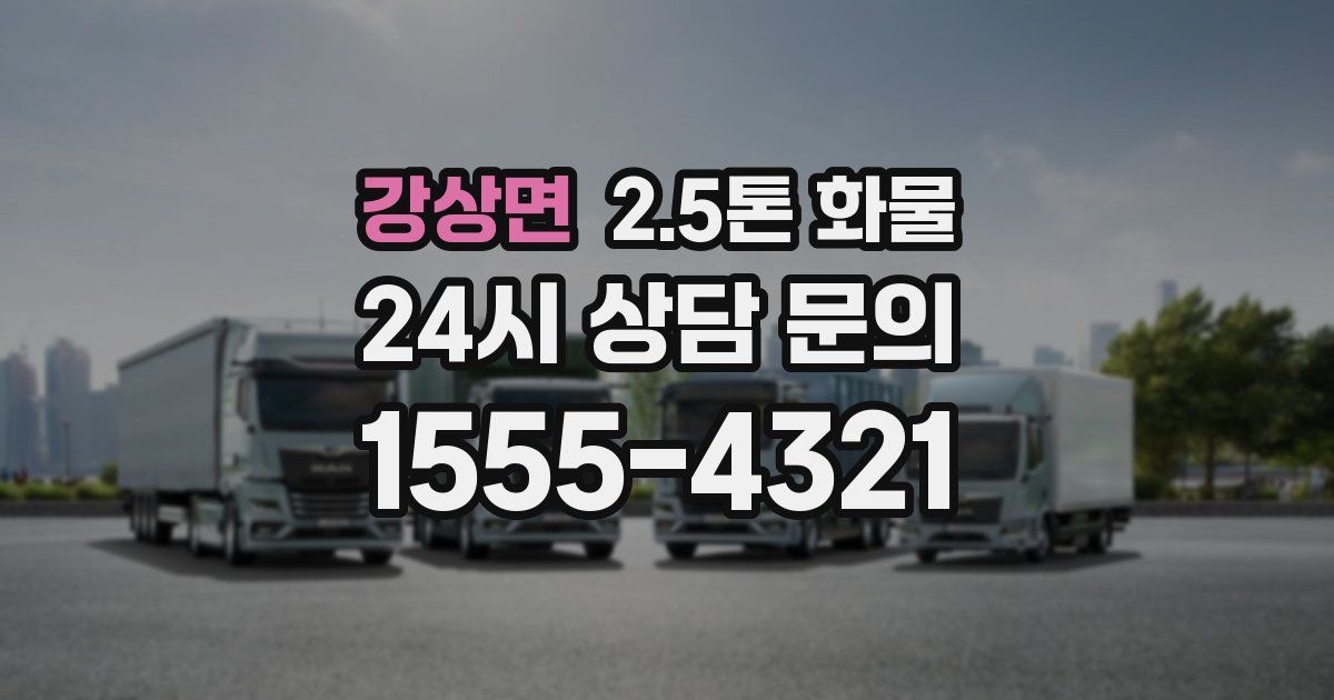 강상면 2.5톤 화물